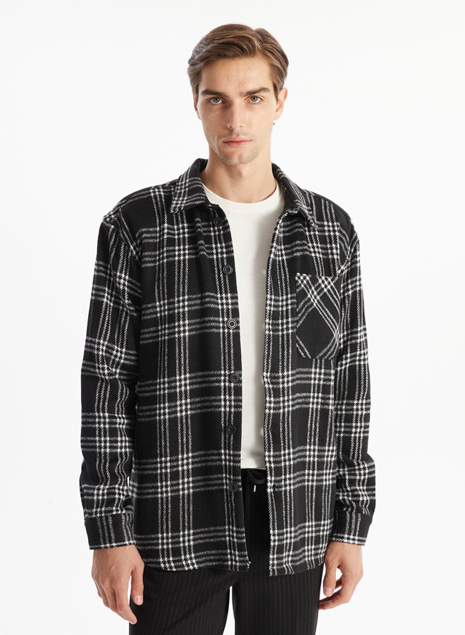 LC WAIKIKI Regular Fit Long Sleeve Plaid Men's Shirt  - Image 1