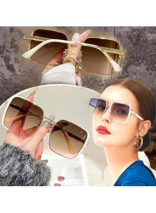 Oversized Boho Sunglasses for Women, Gold Frame with Rhinestones, Fashion Party Accessory - pzsku/Z7C71430BE190F759C1E0Z/45/1749678991/896447fc-efcc-4284-bcdb-fd6e53aa9e8f