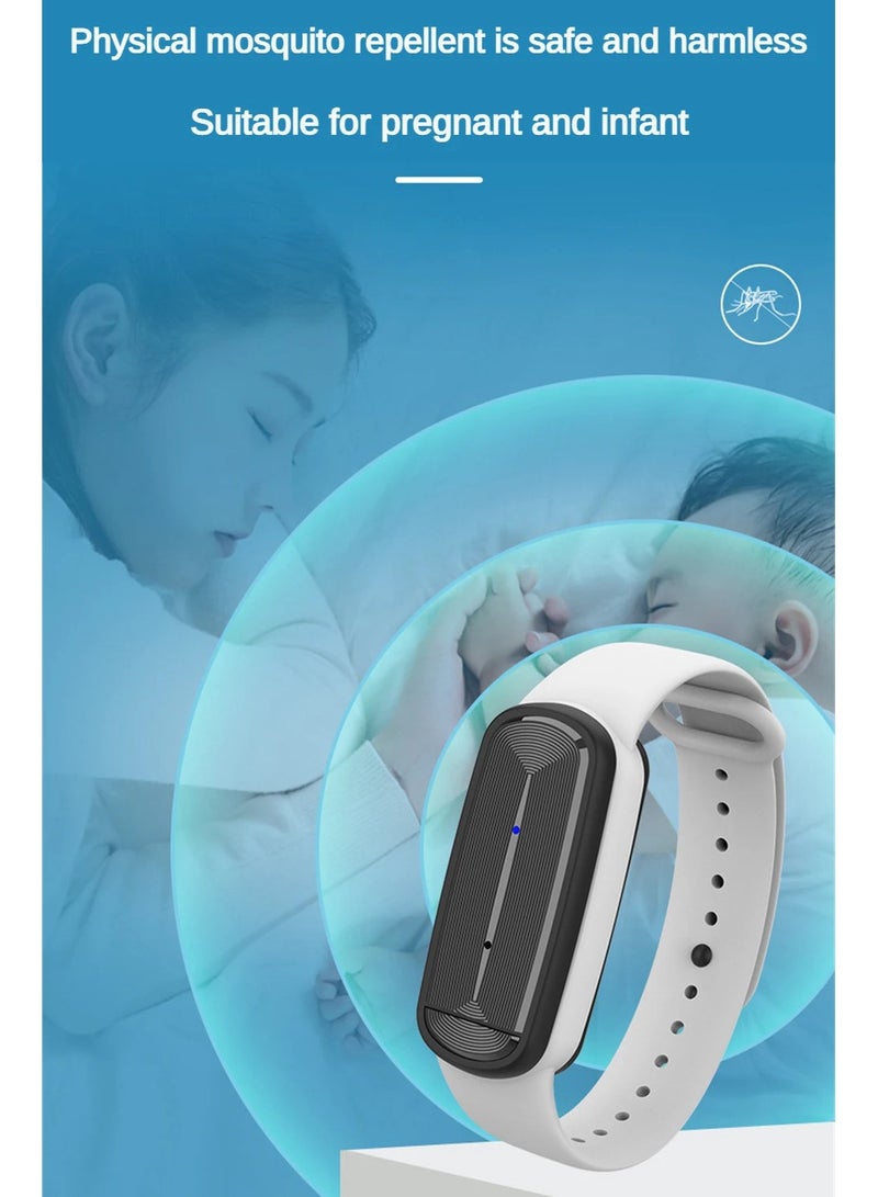 AROAQ M90 Ultrasonic Anti Mosquito Bracelet for Kids 100% Natural Non Toxic Pure Essential Mosquito Repellent Pest Reject Watch - Image 1