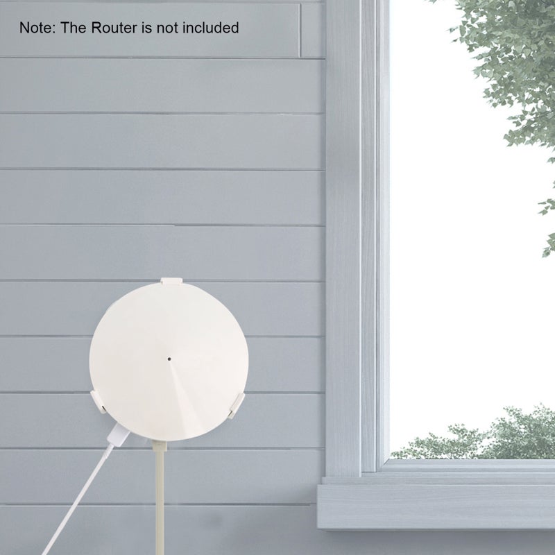 حامل جداري لنظام الواي فاي الشبكي الكلي TP-Link Deco M5/P7 للمنزل بأكمله، حامل بracket متين لروتر Deco M5/P7، حامل جداري لروتر TP-LINK يوفر المساحة، أبيض، عبوة واحدة - Image 2