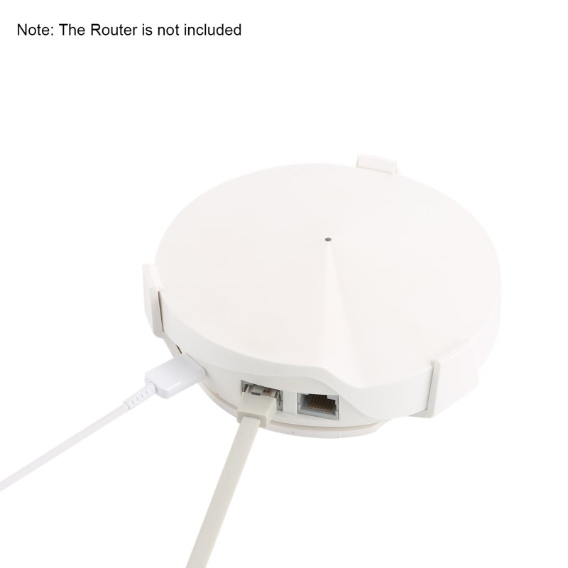 حامل جداري لنظام الواي فاي الشبكي الكلي TP-Link Deco M5/P7 للمنزل بأكمله، حامل بracket متين لروتر Deco M5/P7، حامل جداري لروتر TP-LINK يوفر المساحة، أبيض، عبوة واحدة - Image 5