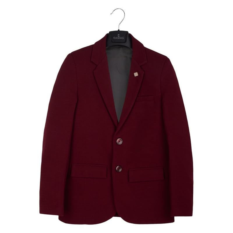 CHARCHIT Boys Regular Fit Plain Blazer and T-Shirt - Image 3