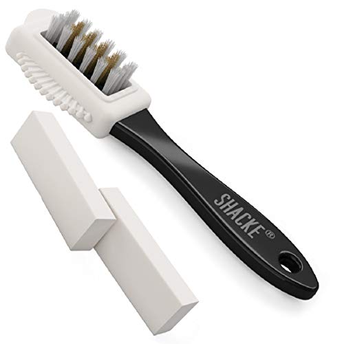 Shacke Suede & Nubuck 4-Way Leather Brush Cleaner + 2 Erasers - Image 1