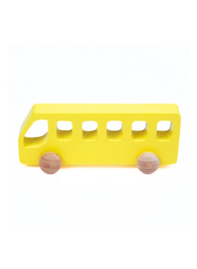 Ariro Wooden Bus for Toddlers and Infants | Push Wooden Vehicle Toy with Smooth and Sturdy Wheels | for 6M to 3Yrs Old | Helps in Hand-Eye Coordination, Problem Solving & Grip Strength - Image 1