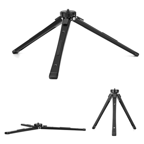 Zeadio Heavy Duty Metal Tripod Stand - Adjustable Universal Small Table Tripod for Camera, Gimbal, Action Cam, Camcorder, Microphone, LED Light, etc(40kg/88lb Load) - Image 1
