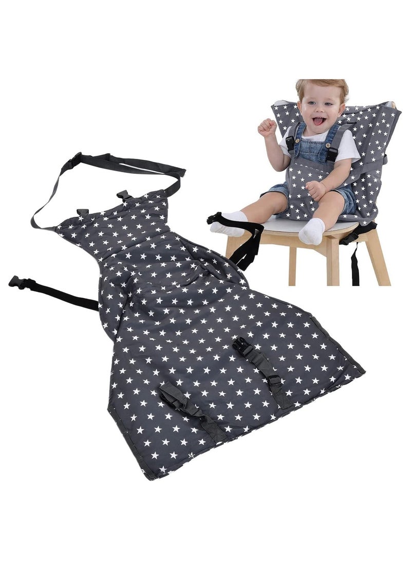 General Baby Portable Travel High Chair High Chair Cover Portable Mobile High Chair Safety Belt Dining Chair Foldable Washable and Adjustable  - Image 1