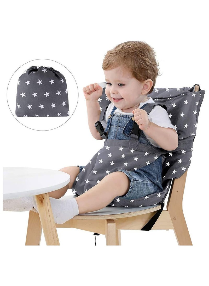 General Baby Portable Travel High Chair High Chair Cover Portable Mobile High Chair Safety Belt Dining Chair Foldable Washable and Adjustable  - Image 2