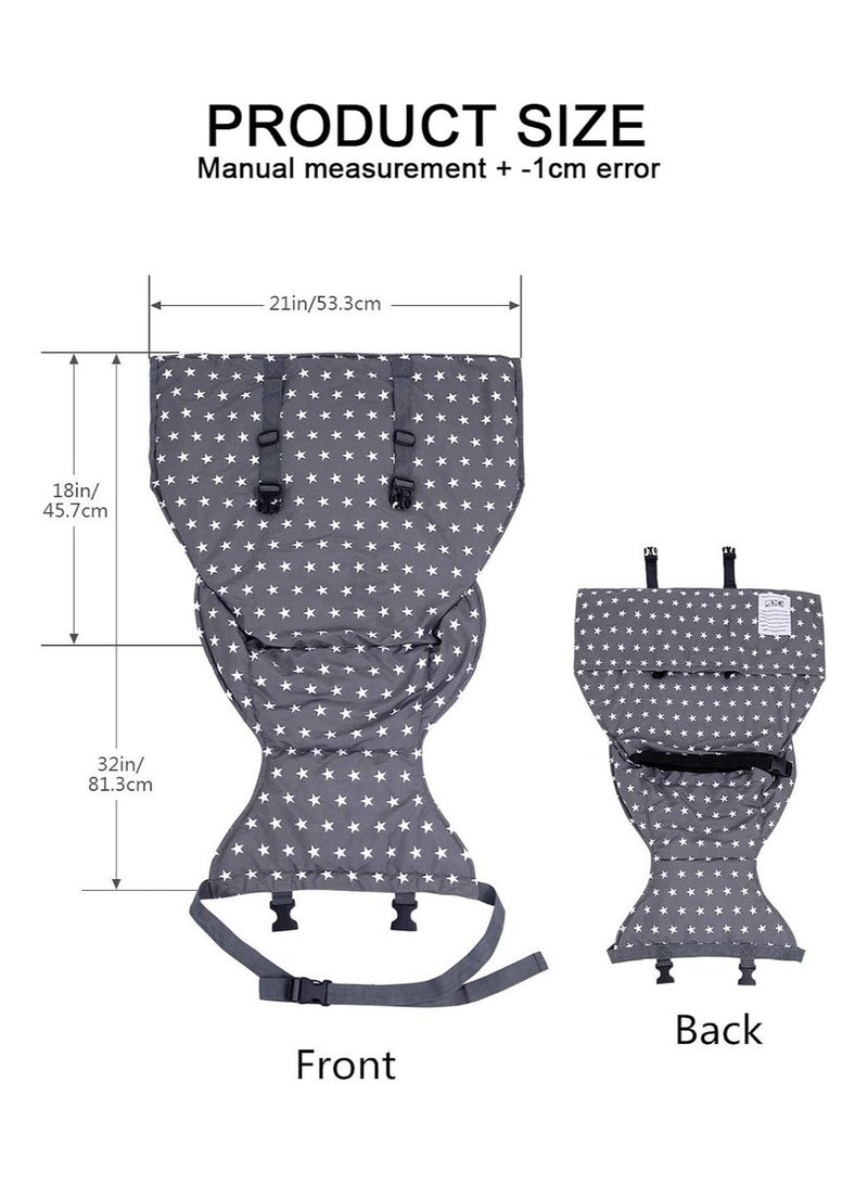 General Baby Portable Travel High Chair High Chair Cover Portable Mobile High Chair Safety Belt Dining Chair Foldable Washable and Adjustable  - Image 5