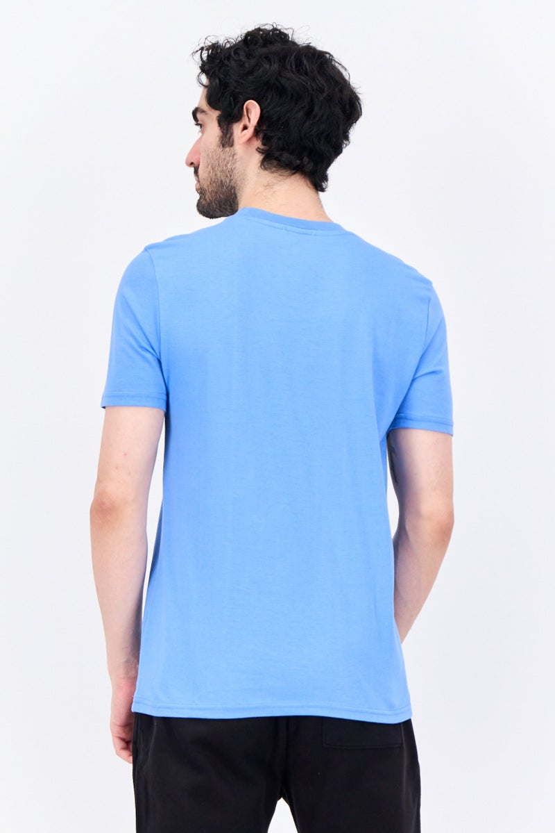 Avalanche Men Sportswear Fit Short Sleeves Outdoor T-Shirt, Blue - Image 3