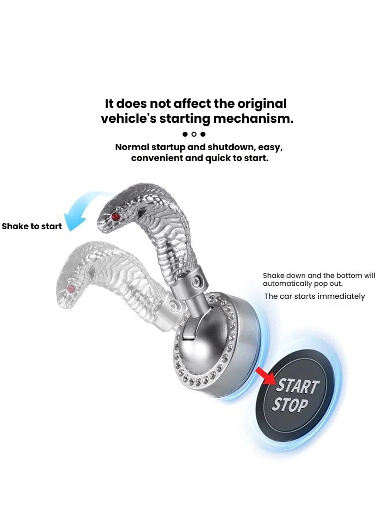 general Car One-Click Start Lever Decorative Sticker - Ignition Switch Protective Cover for Interior Decoration - Image 4