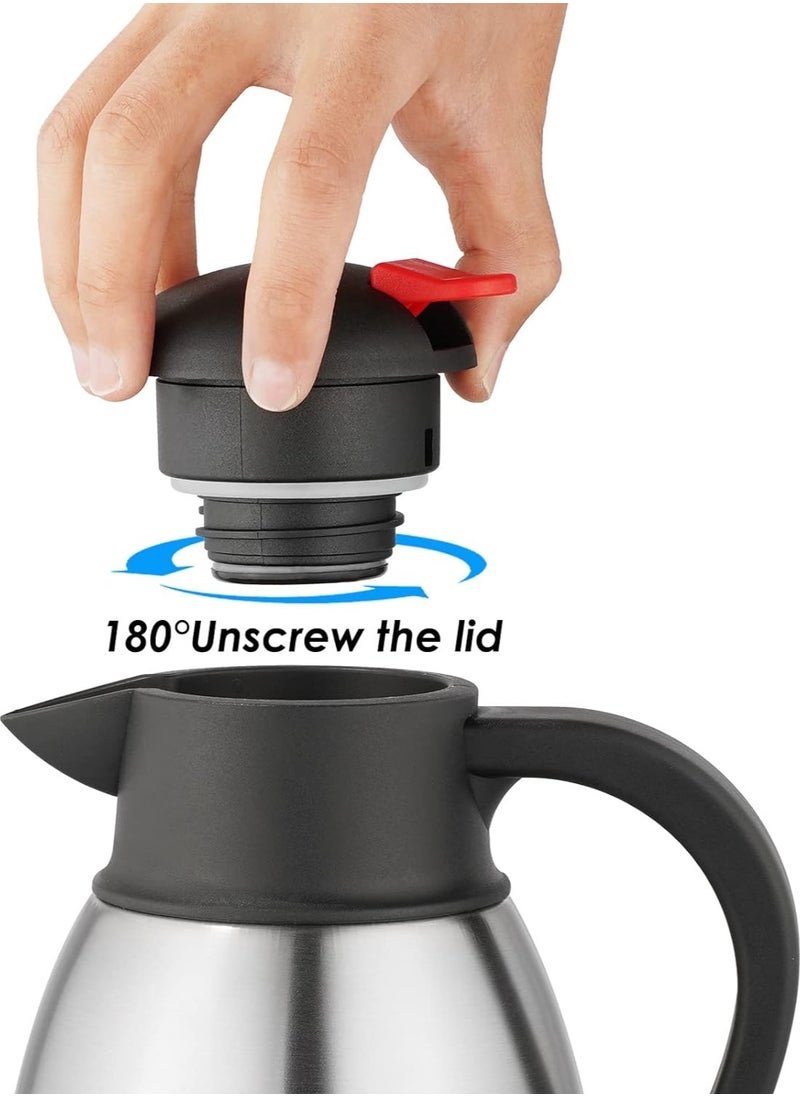 DubaiGallery Capacity Large Double Wall 2L Thermos Stainless Steel Air Pots/ Vacuum Jug Thermal Flask  - Image 3