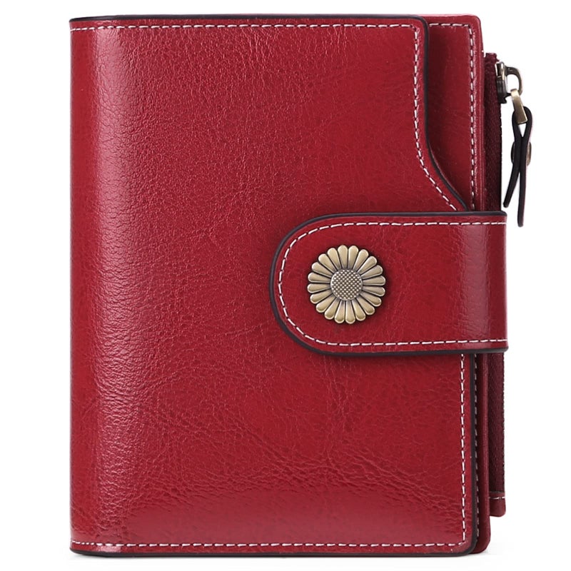 FALAN MULE Small Wallet for Women Leather Bifold Compact Small Womens Wallet with RFID Blocking - Image 1