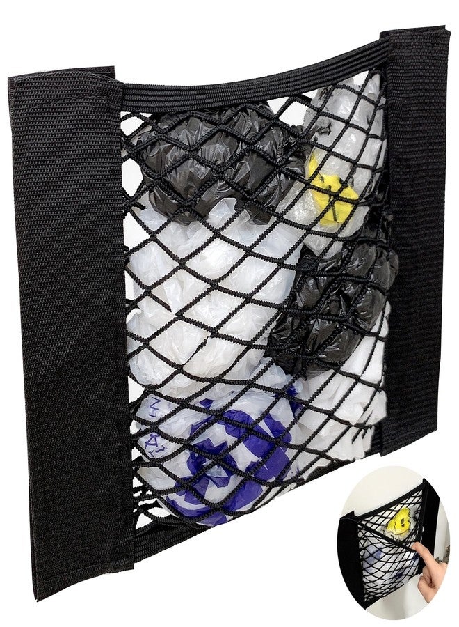 Heyrelda Plastic Bag Holder Mesh Storage Net Grocery Bag Holder Organizer Dispenser for Aluminum Foil, Trash Bag, Garbage Bag, Plastic Wrap, Shopping Bag Under Sink Cargo Organizers and Wall Mounted - Image 1