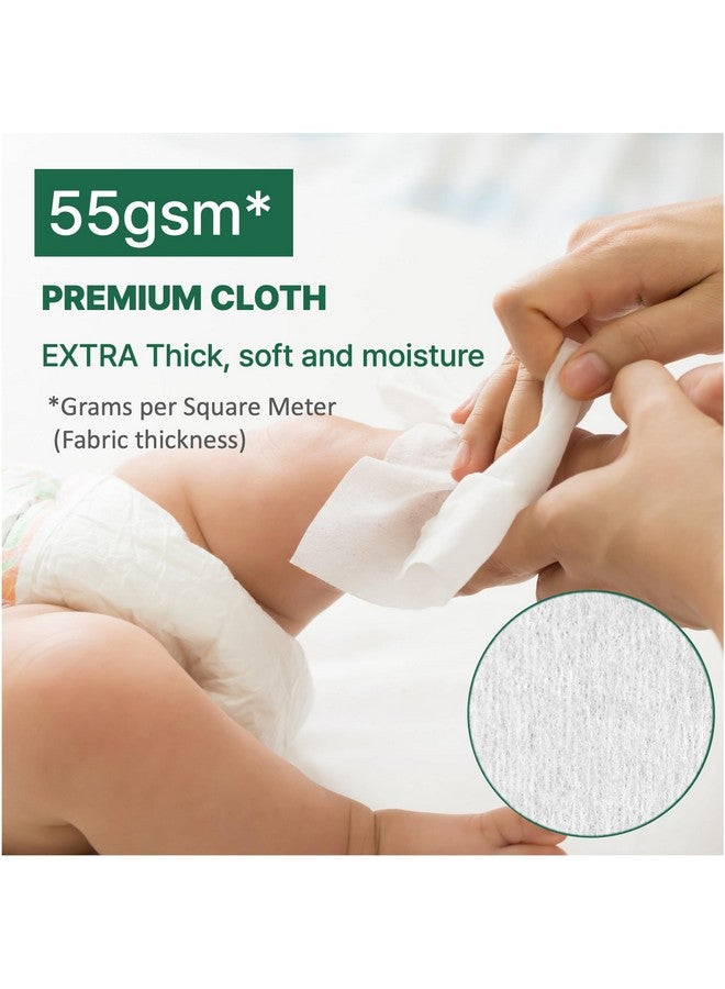 BEBESUP Korea’s #1 Zero Harsh Chemicals Baby Wipes- Water Based Hypoallergenic Unscented Extra-Thick 55 GSM Plant-Based for sensitive skin Zero skin irritants Flip-Top 640 Count (8 Packs) - Image 4