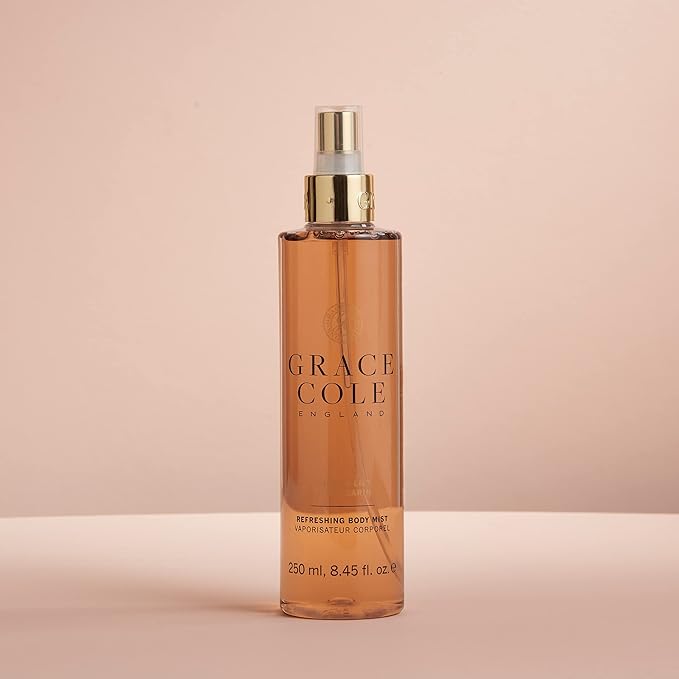 Grace Cole Body Spray 250ml Vanilla Blush Peony Fragrance Womens Hair Body Mist Refreshing Moisturising Spray With Essential Oils Vegan Made In England - Image 3