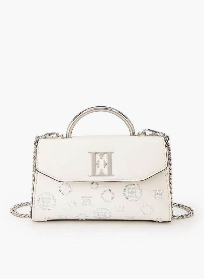 ELLE Embellished Crossbody Bag With Detachable Chain Strap - Image 1
