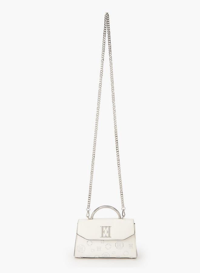 ELLE Embellished Crossbody Bag With Detachable Chain Strap - Image 2