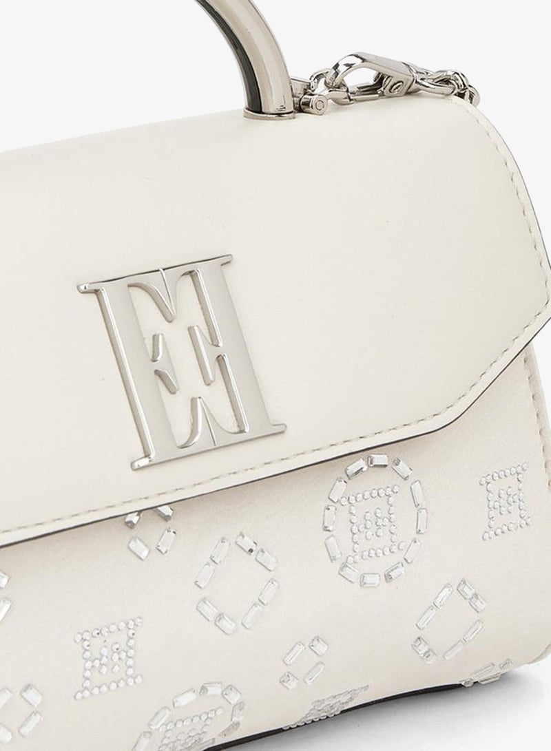 ELLE Embellished Crossbody Bag With Detachable Chain Strap - Image 4