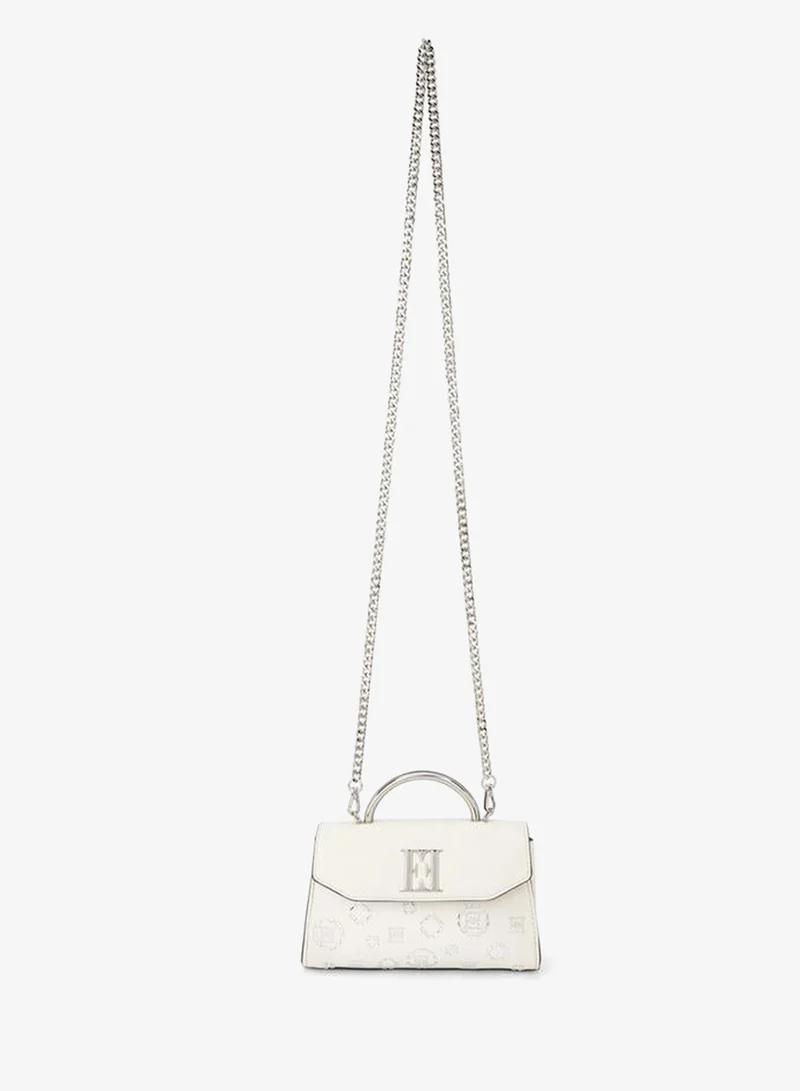 Elle Embellished Crossbody Bag With Detachable Chain Strap