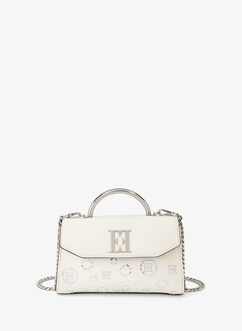 ELLE Embellished Crossbody Bag With Detachable Chain Strap - Image 1
