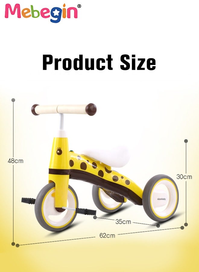 MEBEGIN 3-Wheel Balance Bike, Ride-On Tricycle with Music Button, Toddler Safe Trikes with Anti-slip Pedals and Comfortable Seat, Cartoon Training Bicycle, Easy Assembly, Ideal Gift for Kids  - Image 3