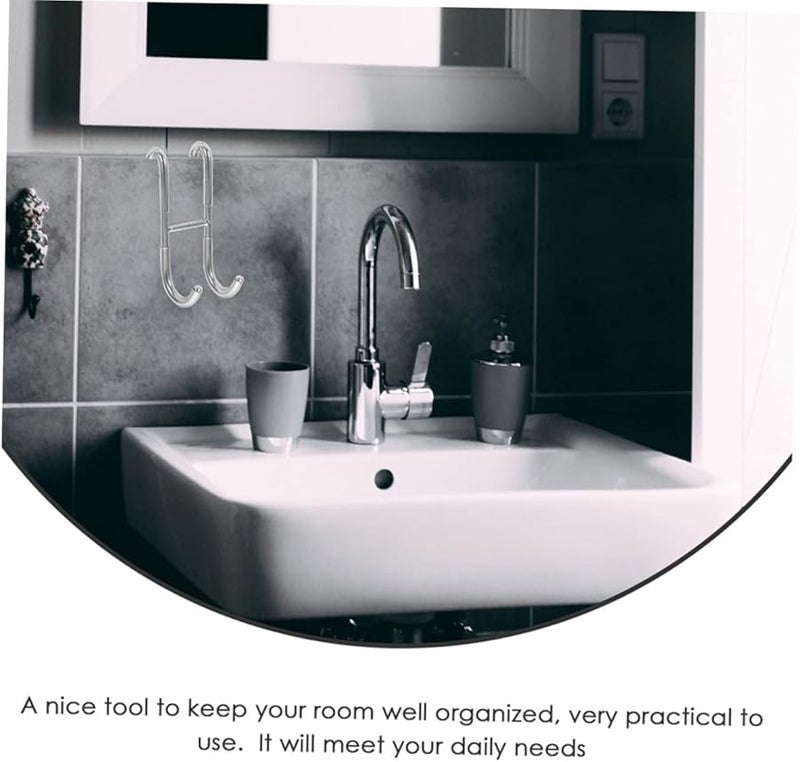 COHEALI 2 قطعة من خطافات فوق الباب للمناشف والروب، توفير مساحة تخزين الحمام - Image 5