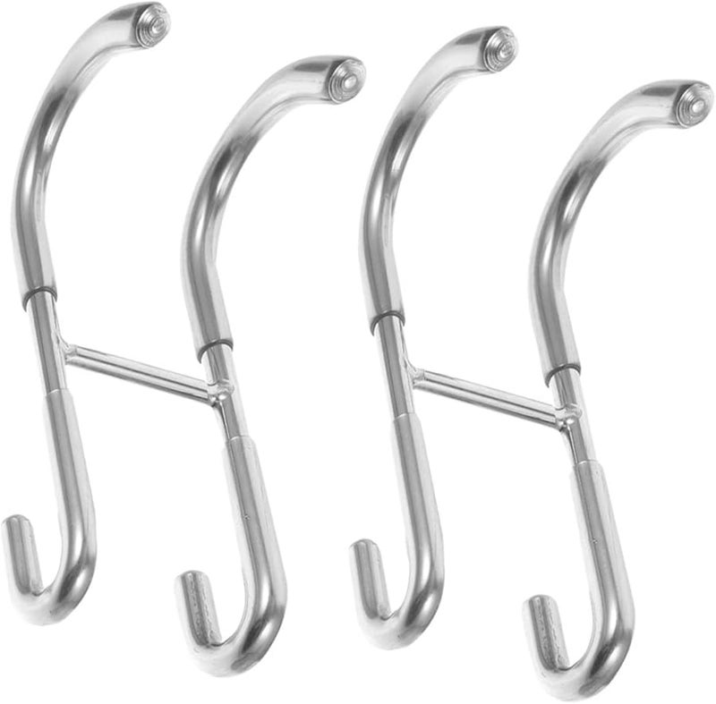 COHEALI 2 قطعة من خطافات فوق الباب للمناشف والروب، توفير مساحة تخزين الحمام - Image 1