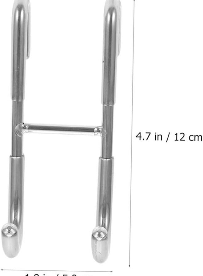 COHEALI 2 قطعة من خطافات فوق الباب للمناشف والروب، توفير مساحة تخزين الحمام - Image 3
