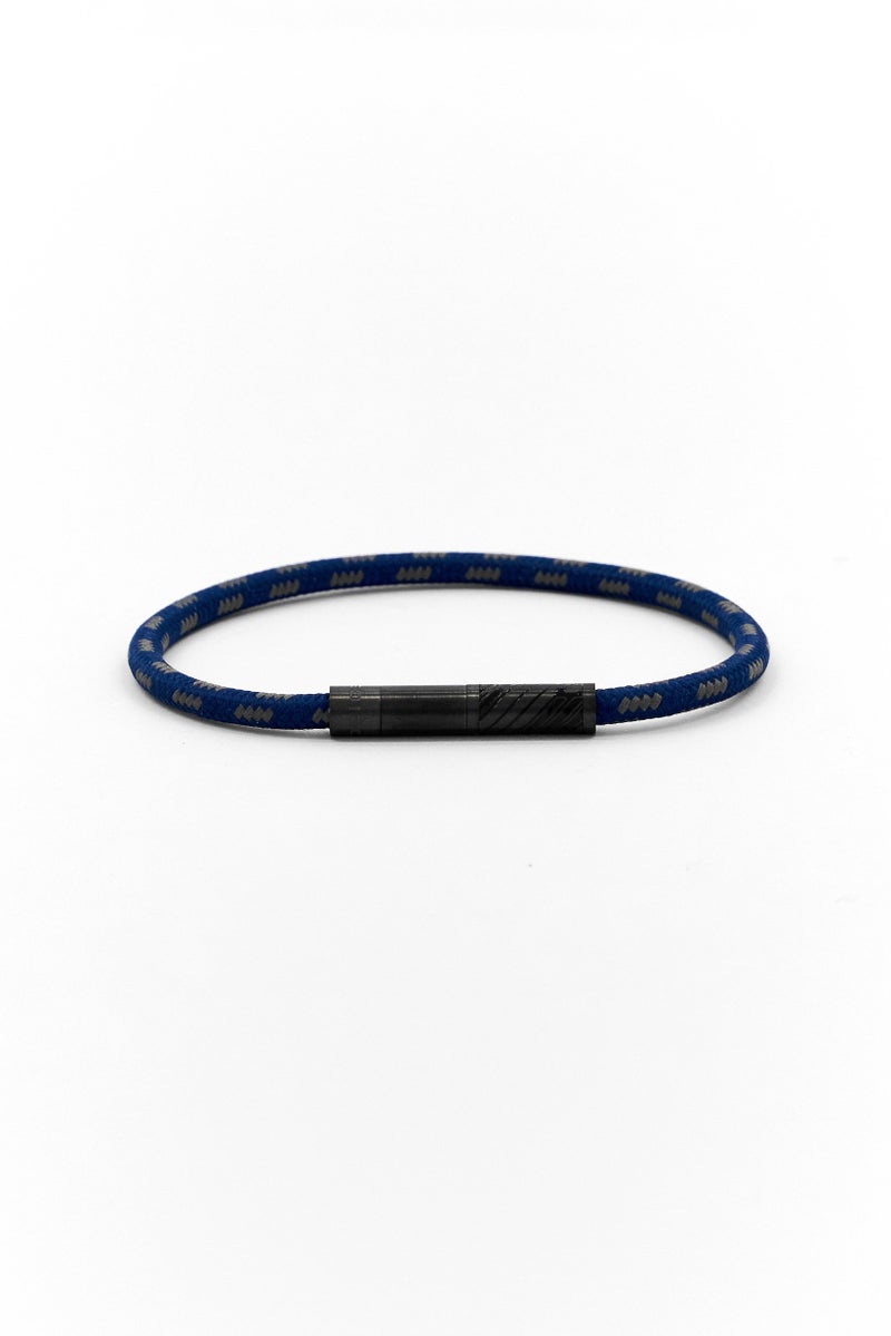 POLICE Men Plaint Timeless Nylon Bracelet, Dark Blue - Image 3