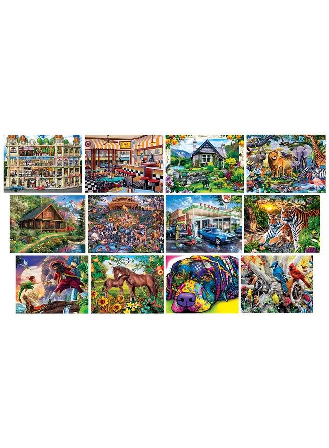 MasterPieces 12 Pack Jigsaw Puzzles For Adults Family Or Kids Artist Gallery 12 Pack Bundle - Image 3