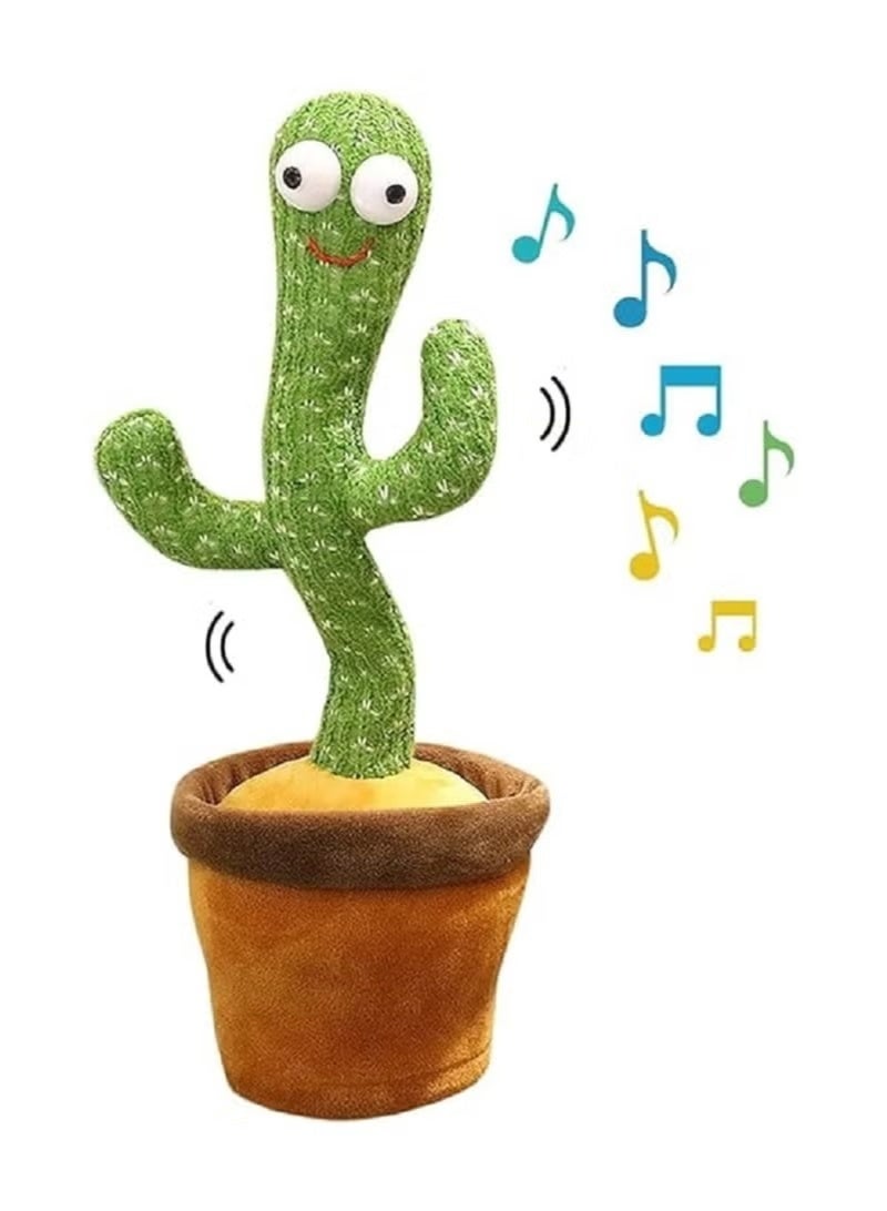 Electric Dancing Plant Cactus Plush Stuffed Toy -Green/Brown With Music For Kids ‎32 x 27 x 11.5cmElectric Dancing Cactus Plant Stuffed Toy With Music - Image 2