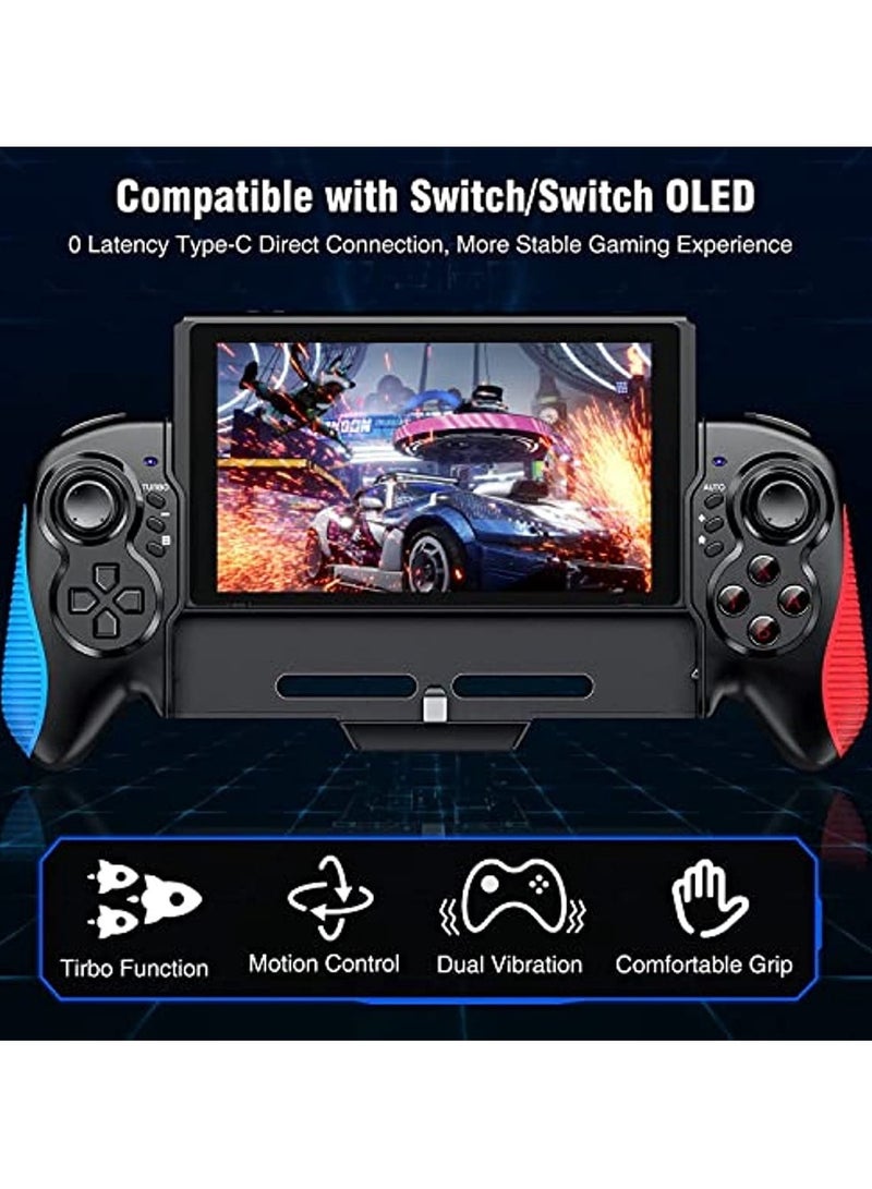Beauenty Switch Controller For Nintendo Switch/Oled One-Piece Joypad Controller Replacement For Nintendo Switch Pro Controler Switch Controllers Remote With Adjustable Turbo And Dual Motor - Image 4
