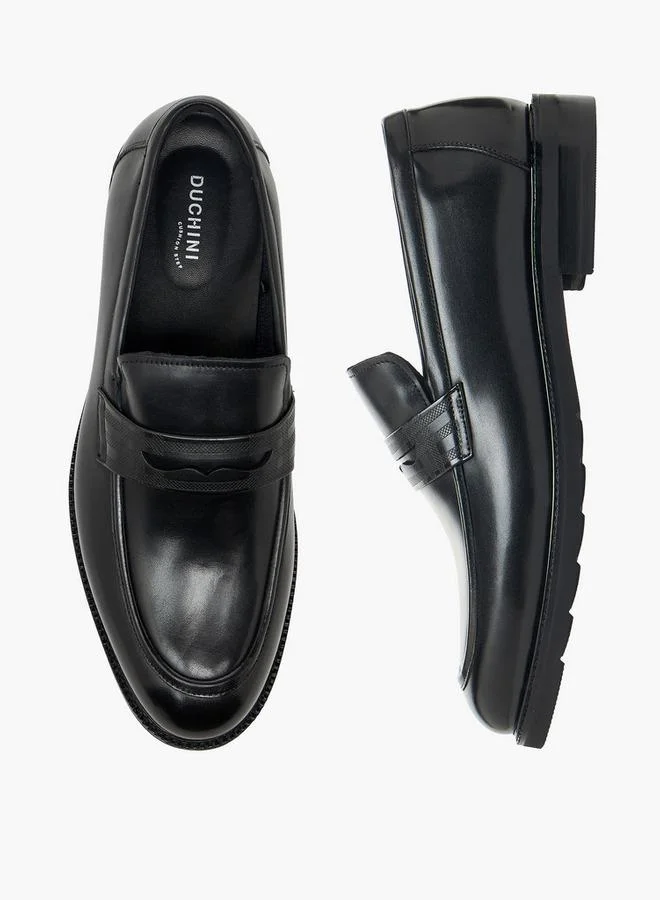 دوتشيني Men Leather Penny Loafers