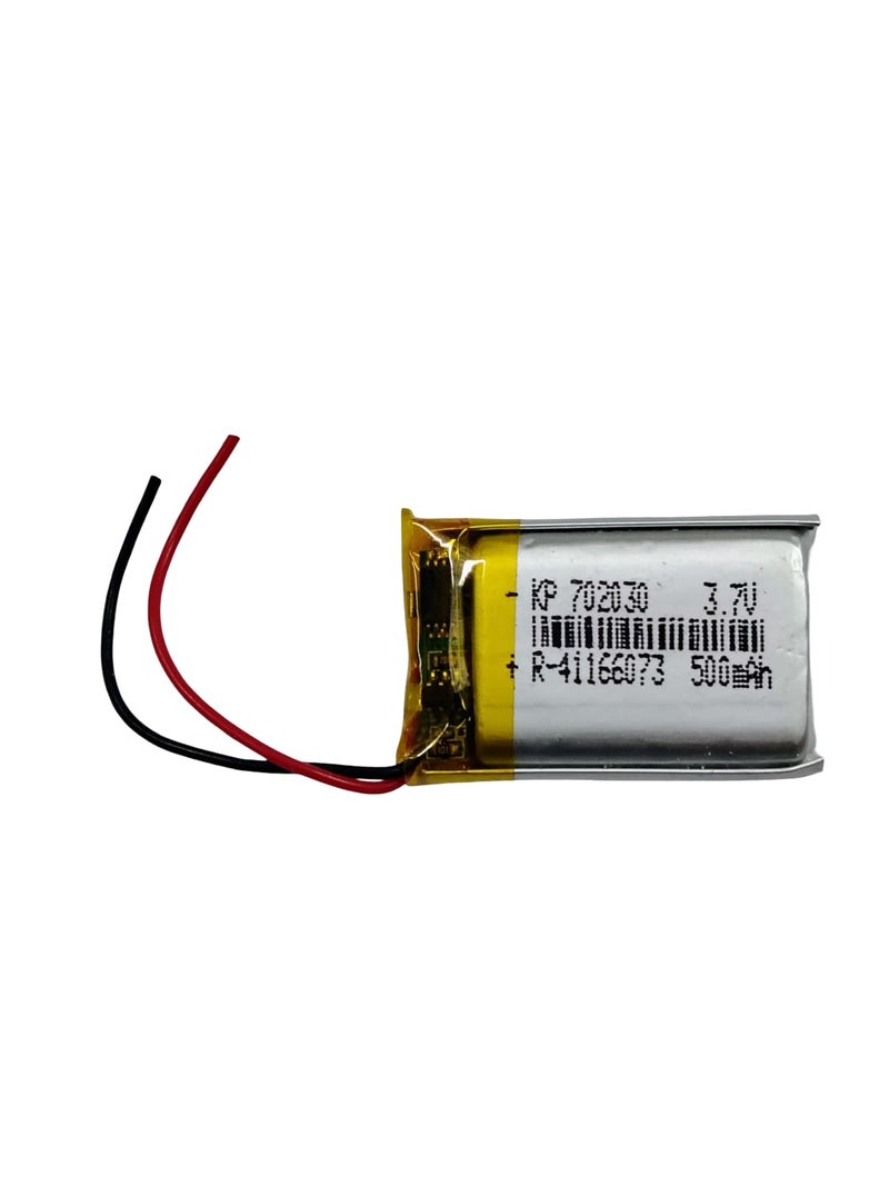 KP Original Battery بطارية KP الأصلية 702030 3.7 فولت 500 مللي أمبير قابلة لإعادة الشحن للطائرات بدون طيار، الألعاب، الروبوتات، سماعة البلوتوث، مكبر الصوت البلوتوث 500 مللي أمبير - Image 1