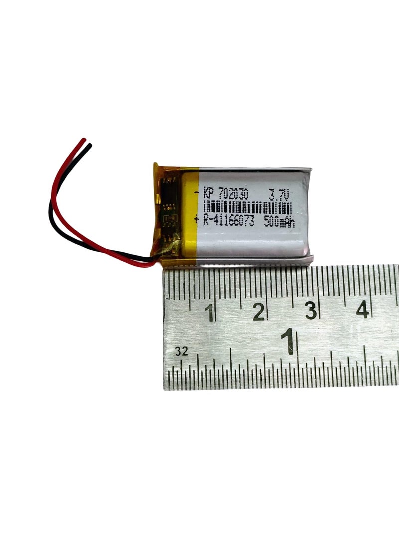 KP Original Battery بطارية KP الأصلية 702030 3.7 فولت 500 مللي أمبير قابلة لإعادة الشحن للطائرات بدون طيار، الألعاب، الروبوتات، سماعة البلوتوث، مكبر الصوت البلوتوث 500 مللي أمبير - Image 3