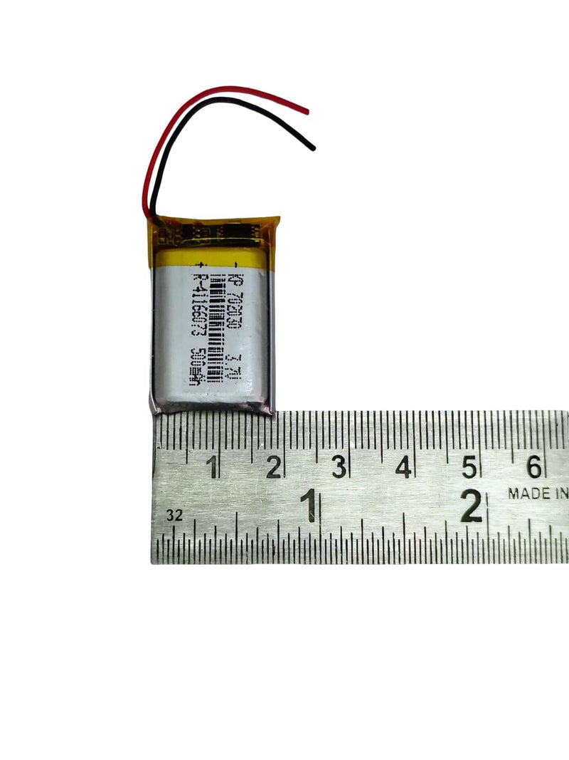 KP Original Battery بطارية KP الأصلية 702030 3.7 فولت 500 مللي أمبير قابلة لإعادة الشحن للطائرات بدون طيار، الألعاب، الروبوتات، سماعة البلوتوث، مكبر الصوت البلوتوث 500 مللي أمبير - Image 4