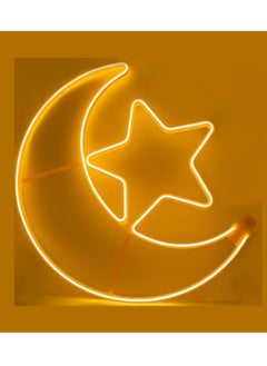 Ramadan LED String Light Yellow Moon And Star For Indoors Home Decor Outdoors Decorations Ramadan Celebration Light 25CM With UK Plug 3-Pin Plug - pzsku/Z7C72A9F3366AB100616CZ/45/_/1707466194/b302d0c3-1e4c-4480-8b2a-66eea590c99a