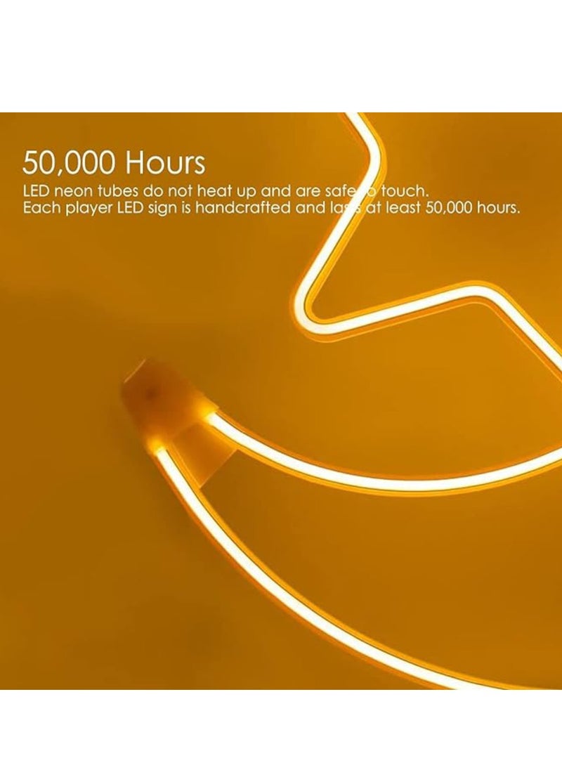 Yuwell Ramadan LED String Light Yellow Moon And Star For Indoors Home Decor Outdoors Decorations Ramadan Celebration Light 25CM With UK Plug 3-Pin Plug  - Image 5