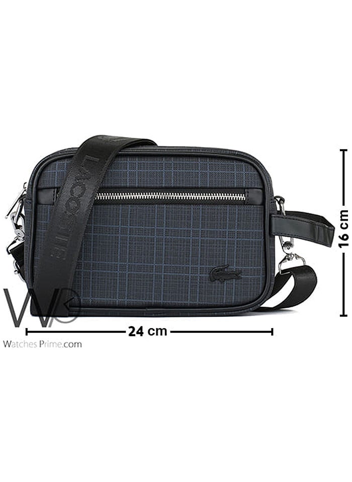 LACOSTE Navy Blue Lacoste Shoulder Crossbody Men Hand Bag  - Image 3