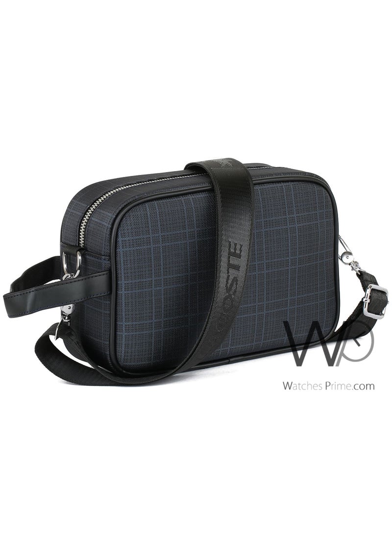 LACOSTE Navy Blue Lacoste Shoulder Crossbody Men Hand Bag  - Image 5