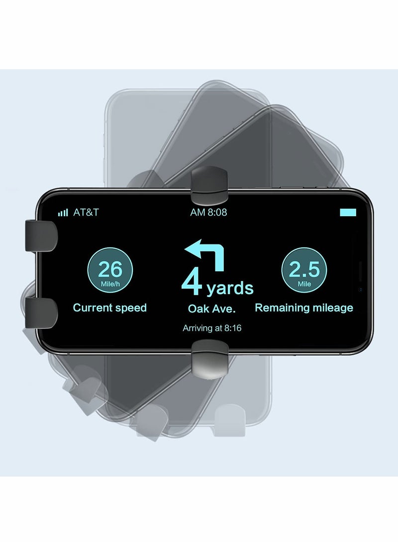 Excefore Cute Pink Phone Holder for Car Kawaii Navigation Car Phone Holder for Ventilated Dashboard Windshield for 4-7 Inch Phone Holder - Image 4