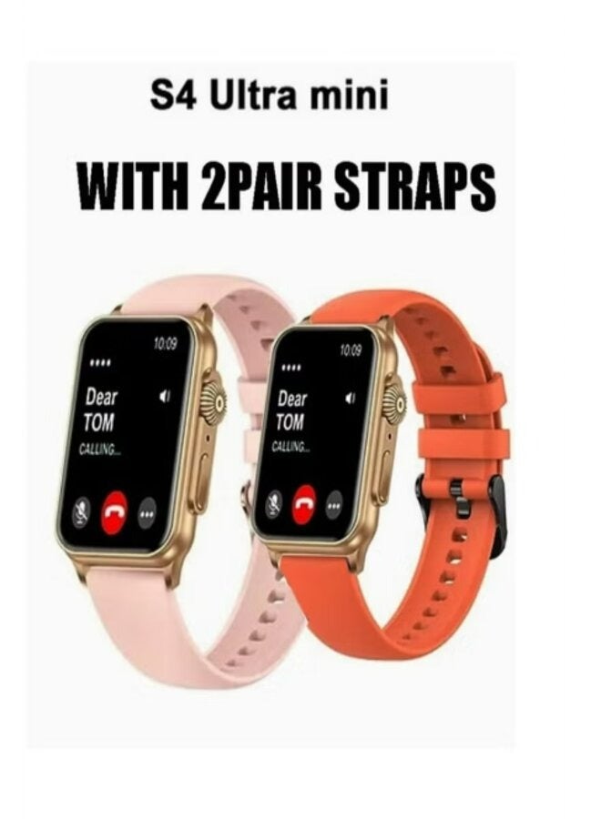 Haino Teko Smart Watch S4 Ultra Mini Screen Amoled With Two Silicone Straps And Wireless Charger - Image 2