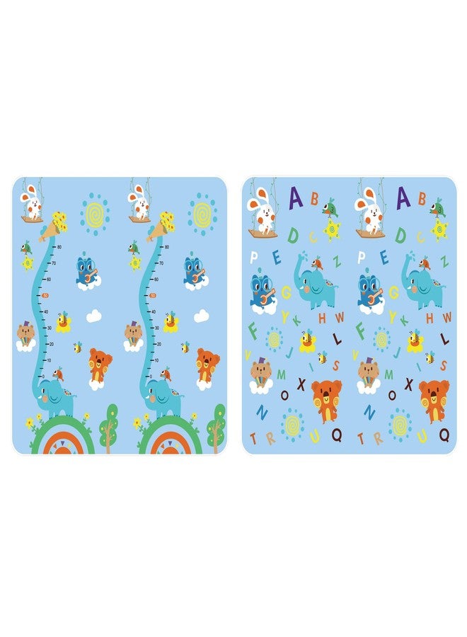 Kobo Waterproof Foldable Play Mat 198 x 148 x 0.8 cm | Thick XPE Foam Reversible Floor Mat | Soft Non-Toxic Activity Playmat with Carry Bag (Imported)