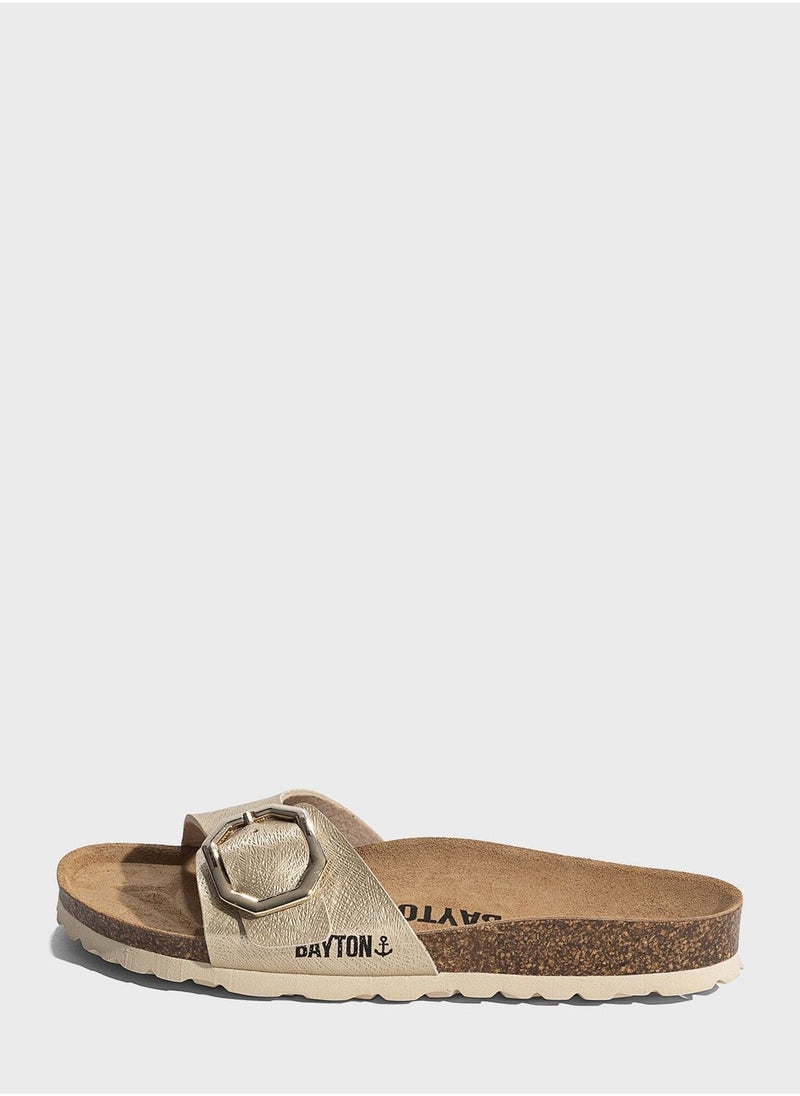 BAYTON Zephyr One Strap Flat Sandals  - Image 2