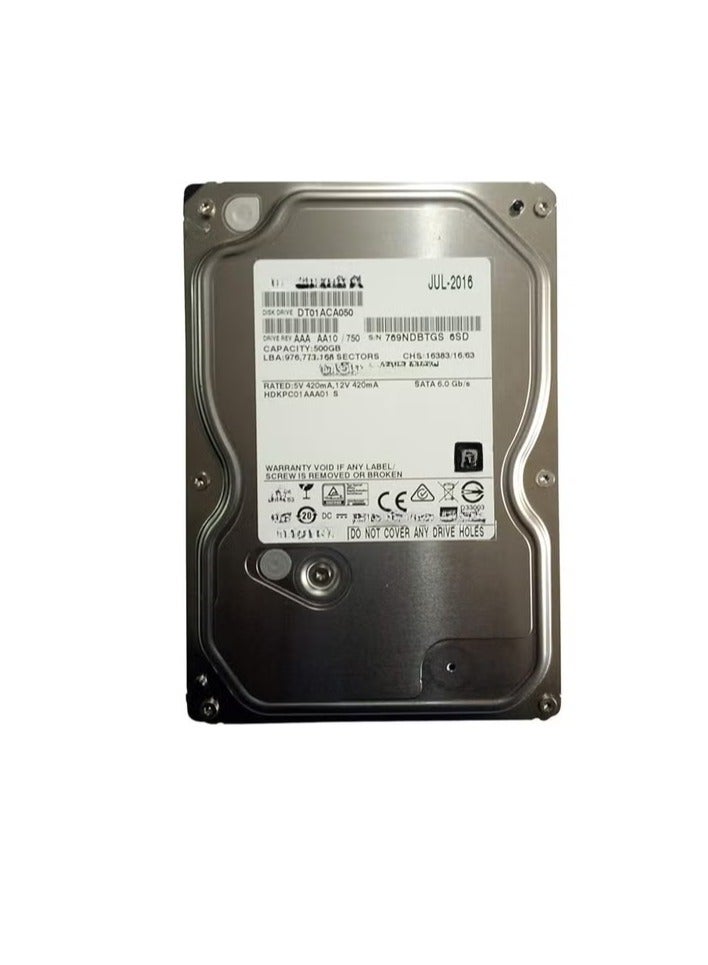 500GB Internal Hard Drive 3.5 Inch 7200 RPM for Desktop Computers - Image 1