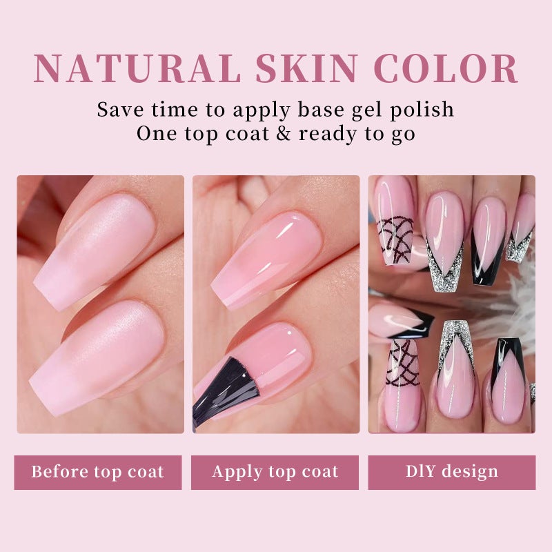 Gel Nail Tips 15 Sizes 5 Color Designs Pre-Shaped Soft Gel - 3-In-1 Quick Application Long-Lasting 28 Days Nail Enhancement for DIY Manicure Nail Art Enthusiasts - Image 3