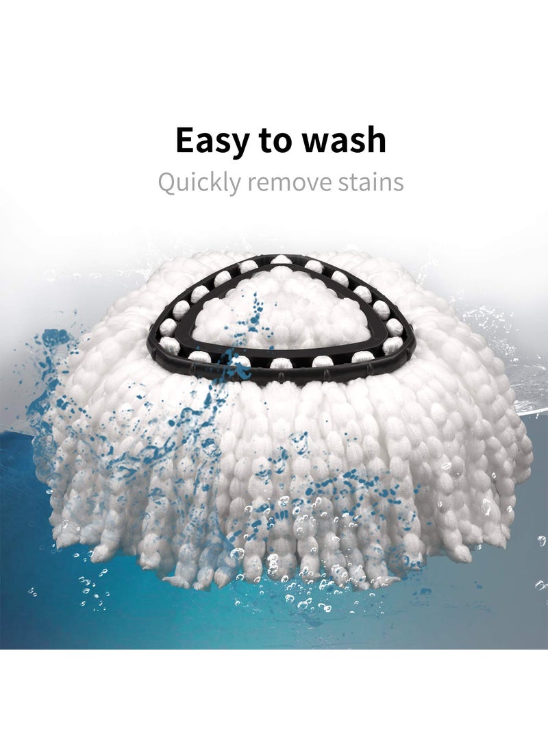DANGSHAN 4 Pack Spin Mop Replacement Head for OCedar Microfiber Mop Head Refills Easy Cleaning Mop Head Replacement  - Image 4