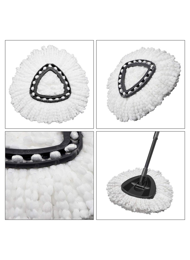 DANGSHAN 4 Pack Spin Mop Replacement Head for OCedar Microfiber Mop Head Refills Easy Cleaning Mop Head Replacement  - Image 5