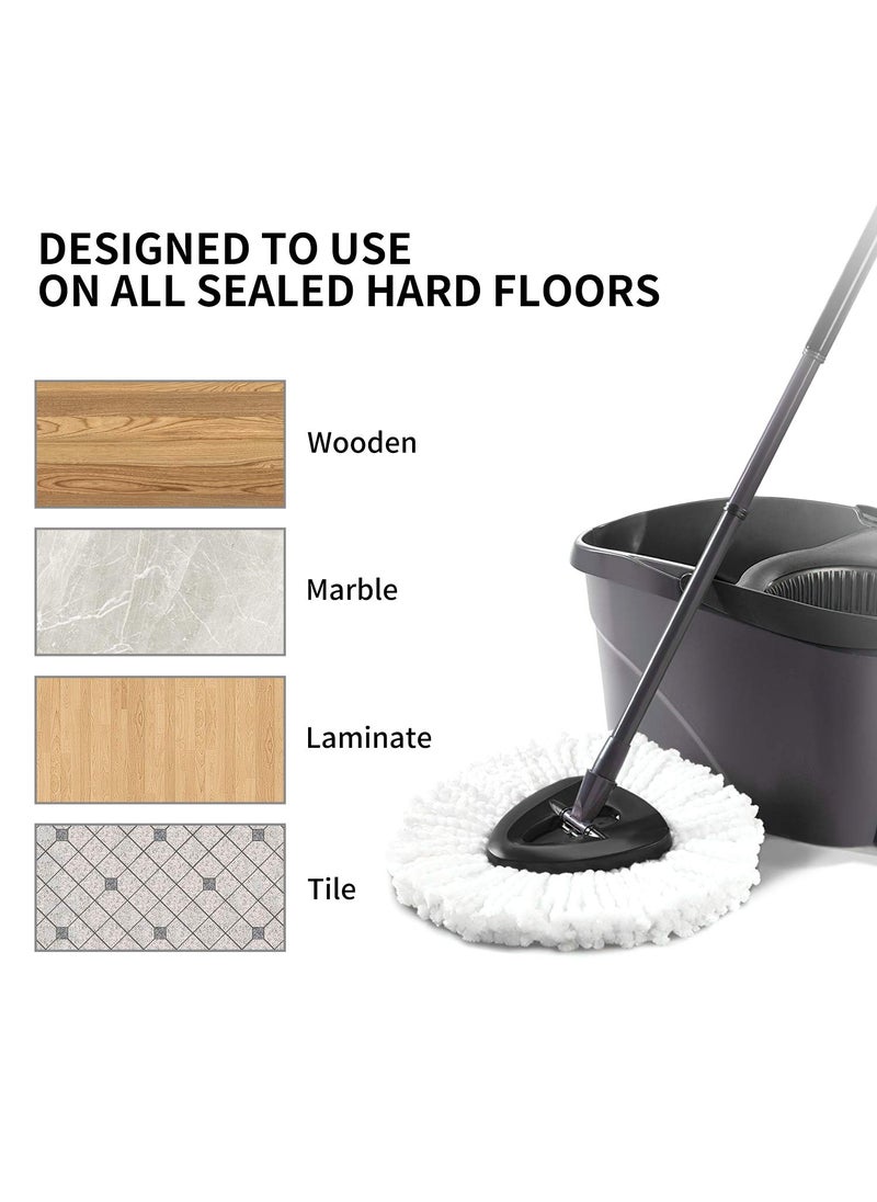 DANGSHAN 4 Pack Spin Mop Replacement Head for OCedar Microfiber Mop Head Refills Easy Cleaning Mop Head Replacement  - Image 2