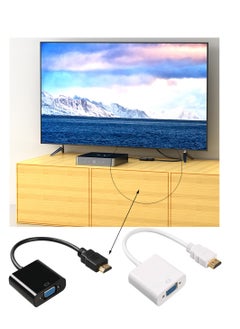 Generic HDMI to VGA Adapter Converter 1080P External Video Card to Desktop,Laptop,HDTV,Monitor,Projector (White)  - Image 2